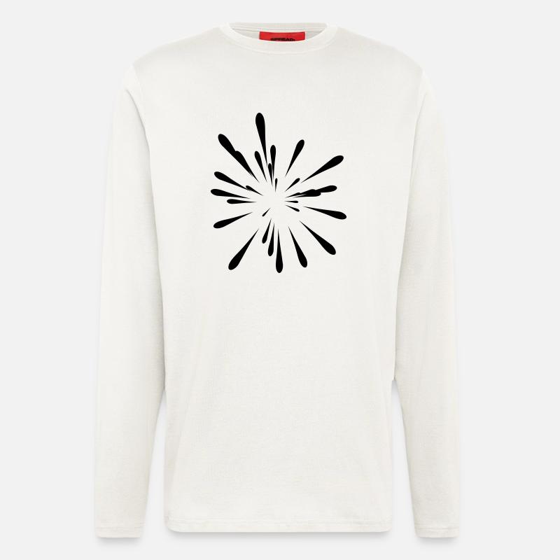 Eklat Stelle Malerei - Langarmshirt - made by SPREAD  - OFF WHITE
