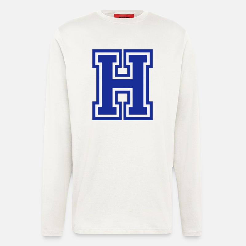 Buchstabe H - Langarmshirt - made by SPREAD  - OFF WHITE