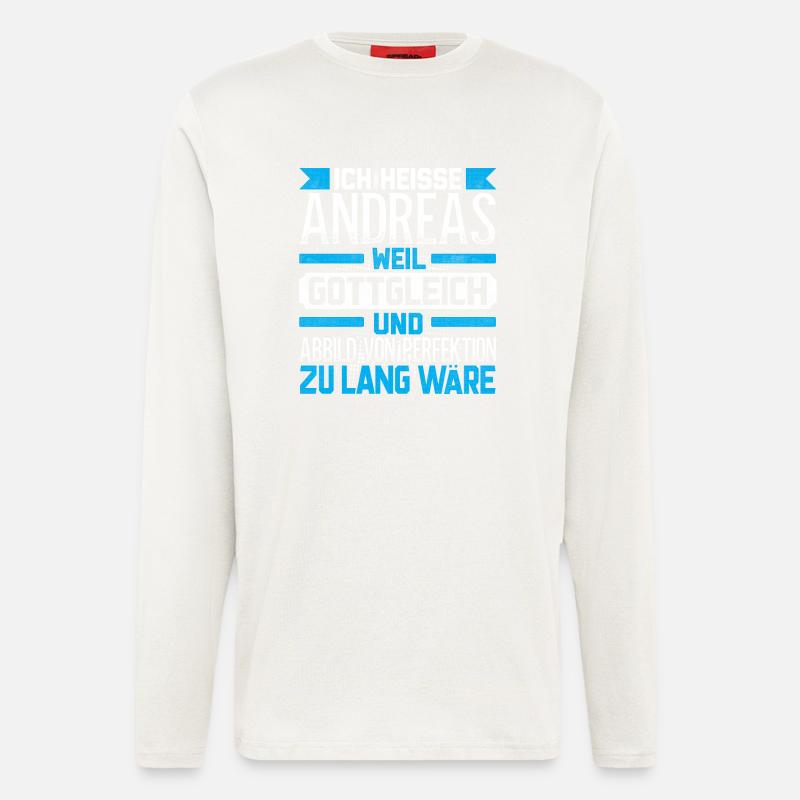 ANDREAS - Gottgleich - Langarmshirt - made by SPREAD - OFF WHITE