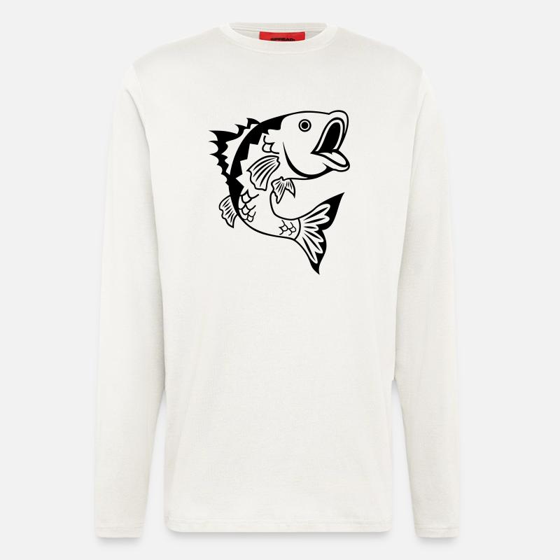 Fisch - Langarmshirt - made by SPREAD  - OFF WHITE