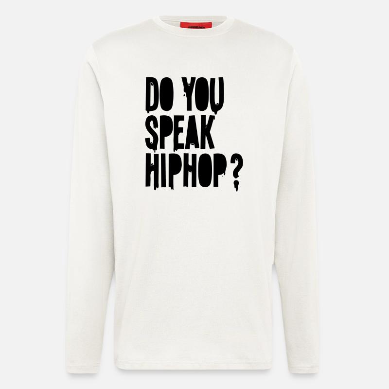 sprechen Sie hiphop - Langarmshirt - made by SPREAD  - OFF WHITE