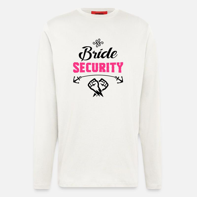 bride security design - Langarmshirt - made by SPREAD  - OFF WHITE
