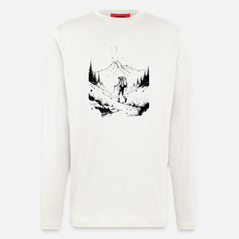 Wanderpfad - Langarmshirt - made by SPREAD  - OFF WHITE