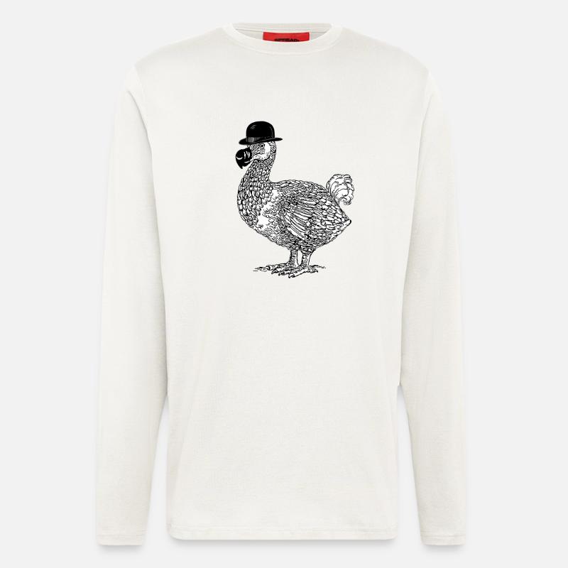 Dodo mit Hut - Langarmshirt - made by SPREAD  - OFF WHITE