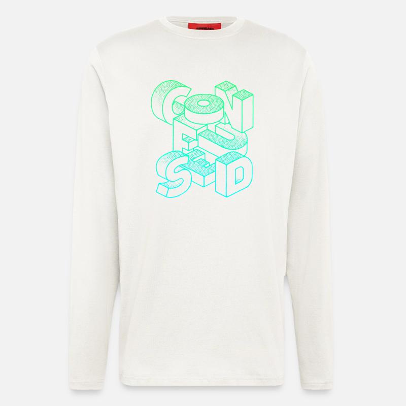 verwirrt - Langarmshirt - made by SPREAD - OFF WHITE