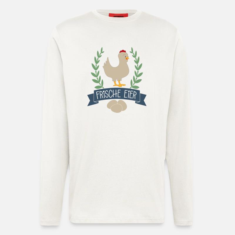 Frische Eier - Langarmshirt - made by SPREAD  - OFF WHITE