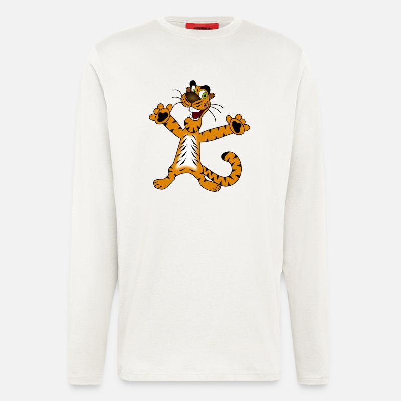 tiger - Langarmshirt - made by SPREAD  - OFF WHITE