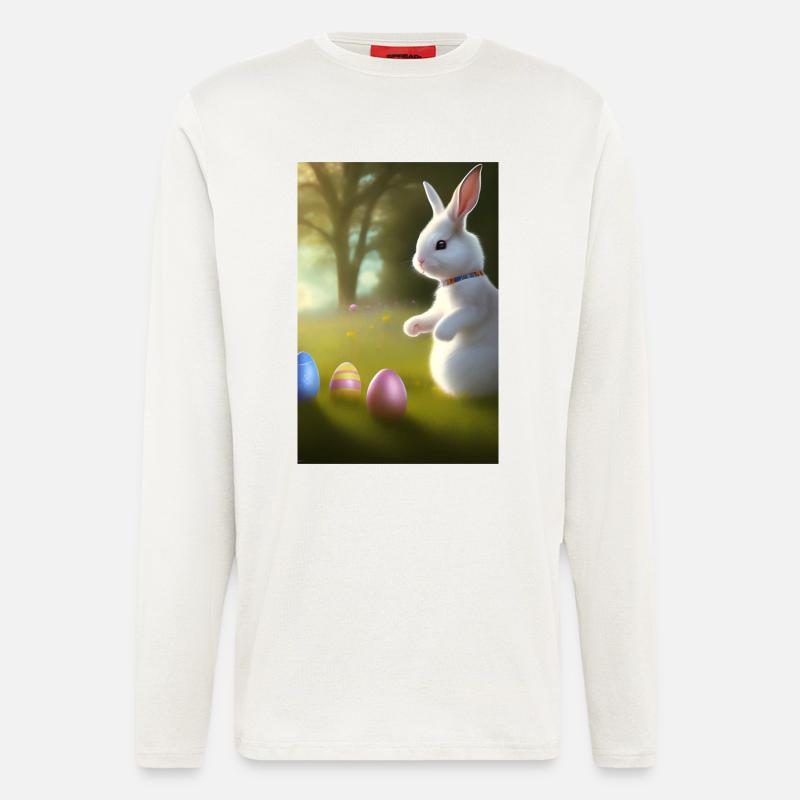 Easter Bunny with Easter Eggs - Longsleeve - made by SPREAD  - OFF WHITE