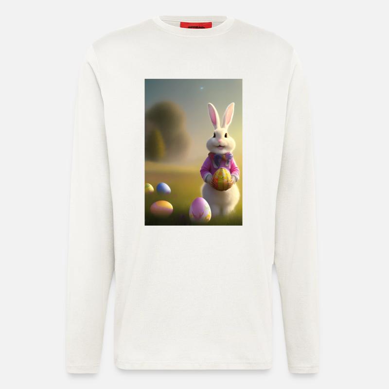 Easter Bunny with Easter Eggs - Longsleeve - made by SPREAD  - OFF WHITE