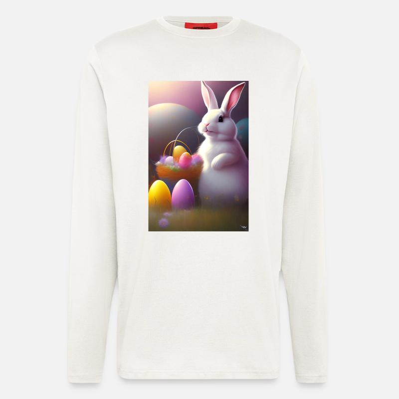 Easter Bunny with Easter Eggs - Longsleeve - made by SPREAD - OFF WHITE
