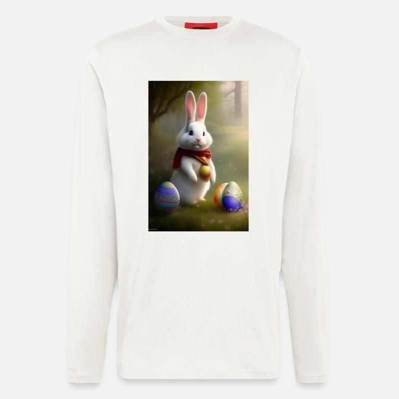 Easter Bunny with Easter Eggs - Longsleeve - made by SPREAD  - OFF WHITE