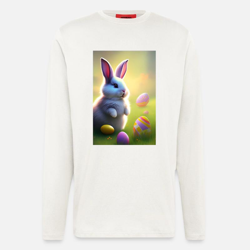 Easter Bunny with Easter Eggs - Longsleeve - made by SPREAD  - OFF WHITE