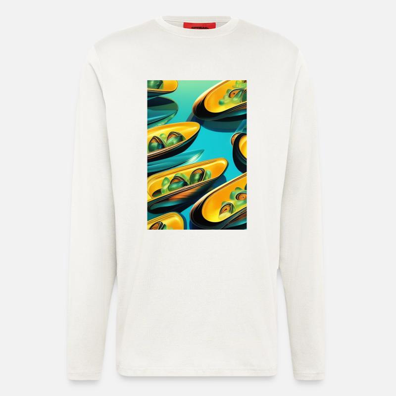 Muscheln - Langarmshirt - made by SPREAD  - OFF WHITE