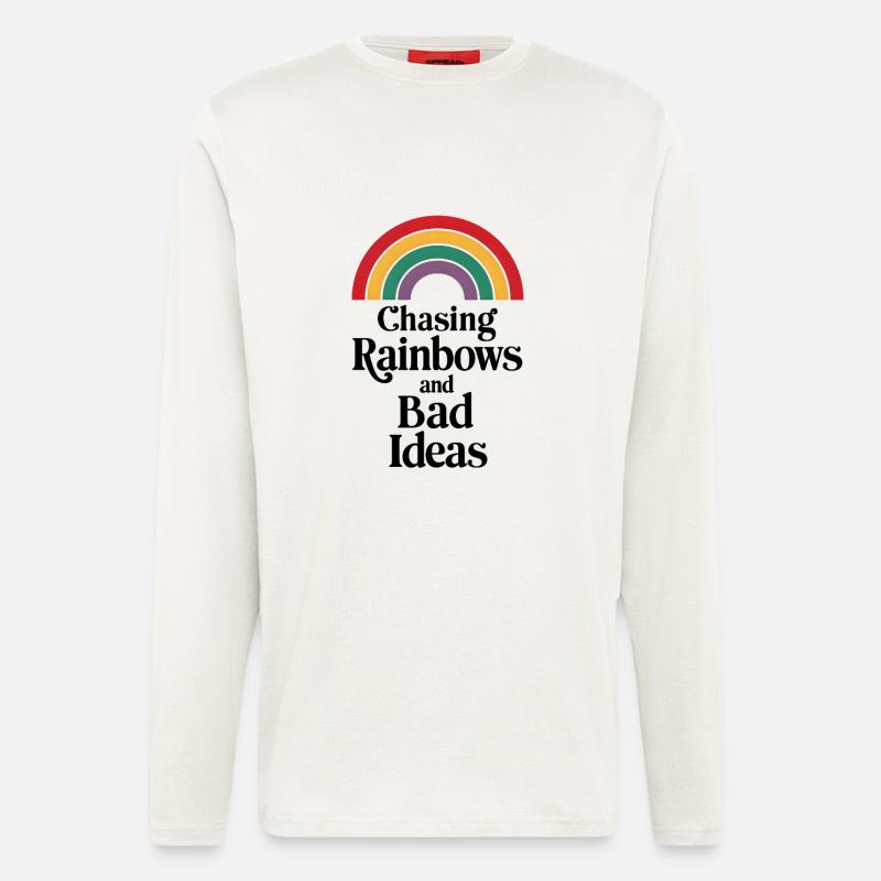 Chasing Rainbows and Bad Ideas - Langarmshirt - made by SPREAD  - OFF WHITE