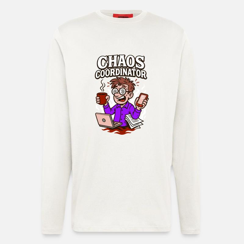 Chaos under control – somehow. - Longsleeve - made by SPREAD  - OFF WHITE