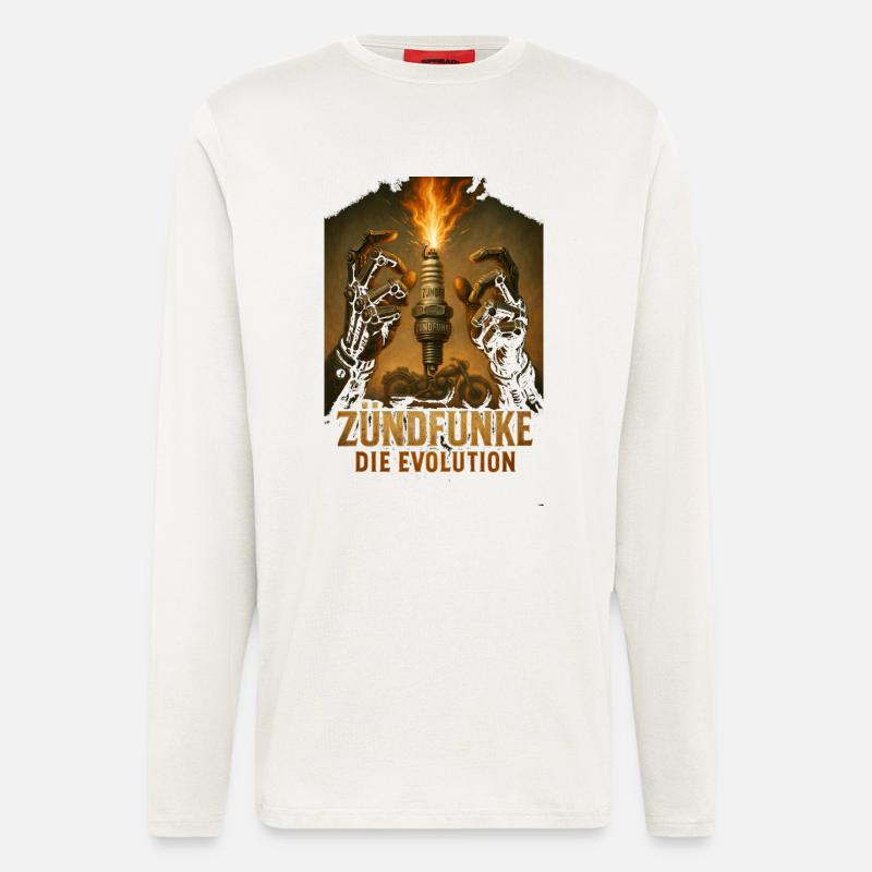 ZÜNDFUNKE – Die Evolution - Langarmshirt - made by SPREAD  - OFF WHITE
