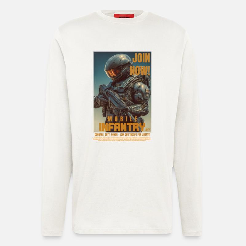 Mobile Infantry - Langarmshirt - made by SPREAD  - OFF WHITE