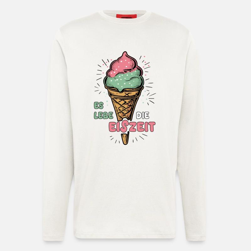 Es lebe die Eiszeit - Langarmshirt - made by SPREAD  - OFF WHITE