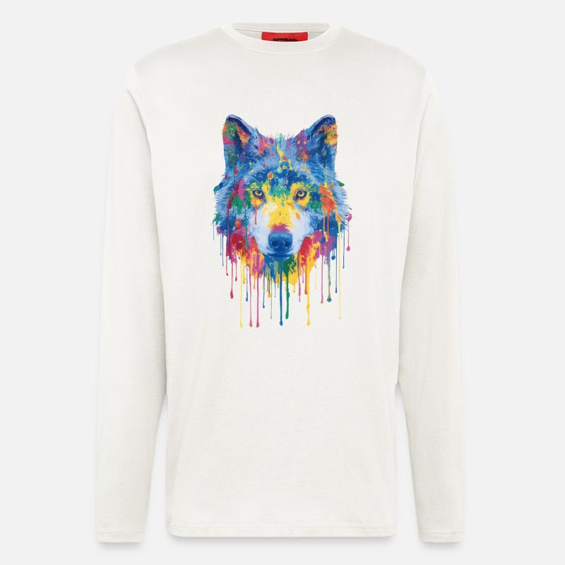 Wolf - Longsleeve - made by SPREAD - OFF WHITE