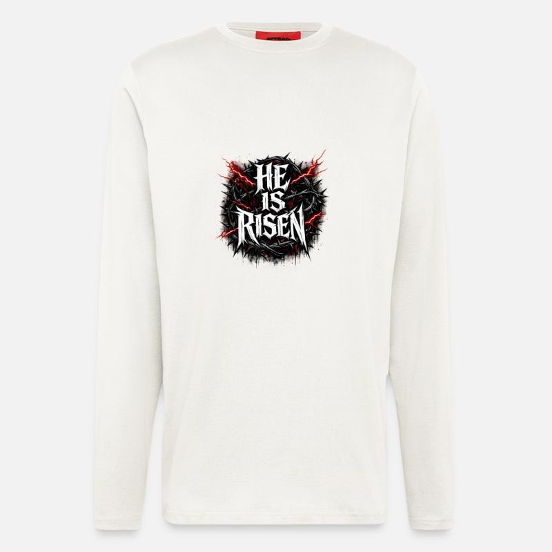 he is risen - Longsleeve - made by SPREAD  - OFF WHITE