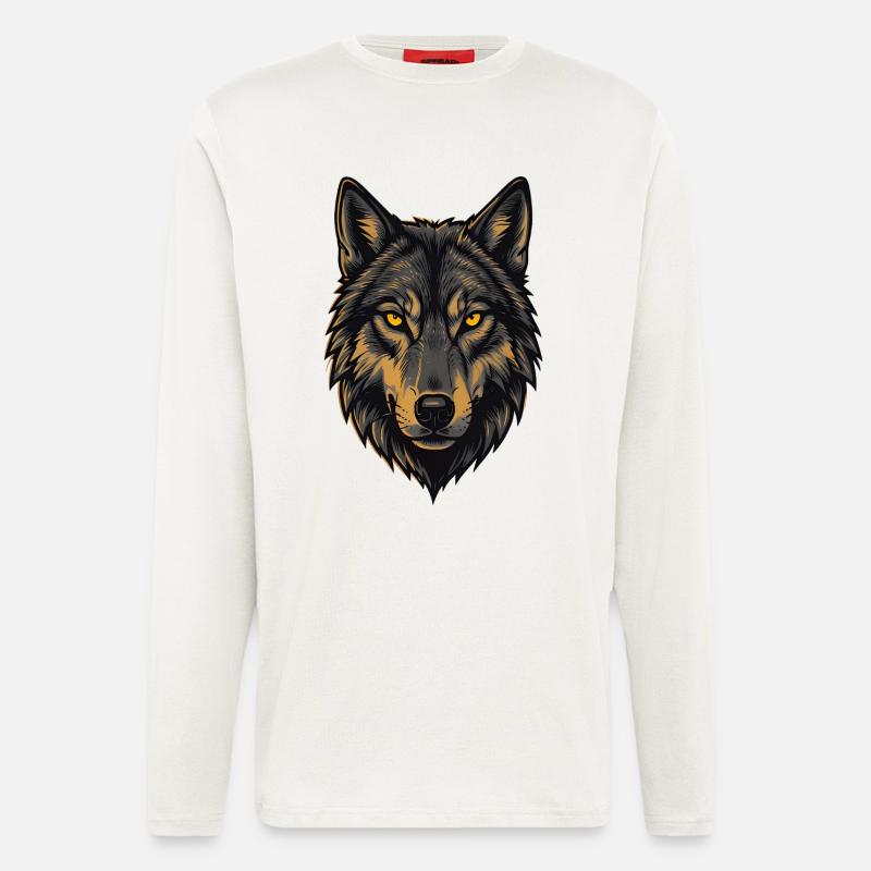 Alphawolf - Langarmshirt - made by SPREAD  - OFF WHITE