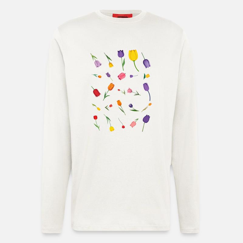 Source - Manches longues bio décontracté fabriqué en UE - OFF WHITE