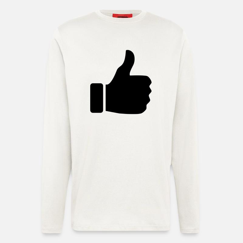 Daumen hoch - Langarmshirt - made by SPREAD  - OFF WHITE