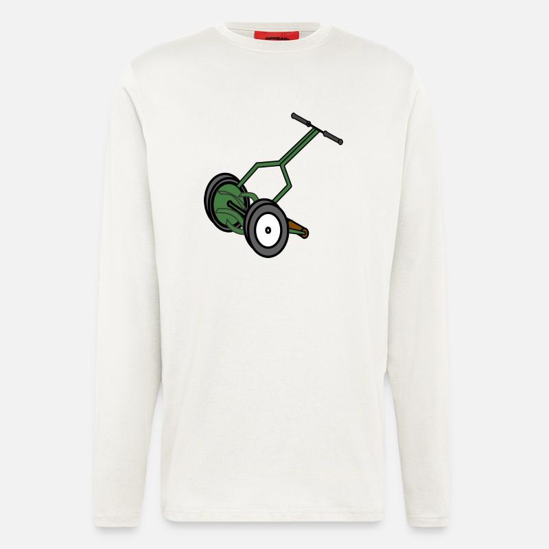 rasenmaeher lawn mower mowing machine4 - Longsleeve - made by SPREAD  - OFF WHITE