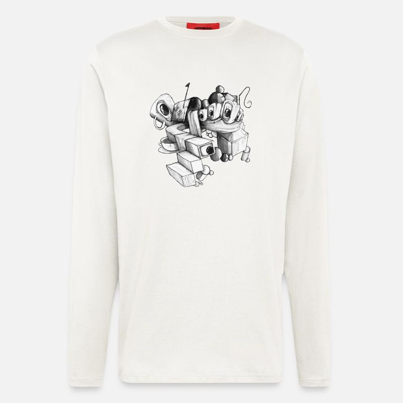US-Brief - Langarmshirt - made by SPREAD  - OFF WHITE