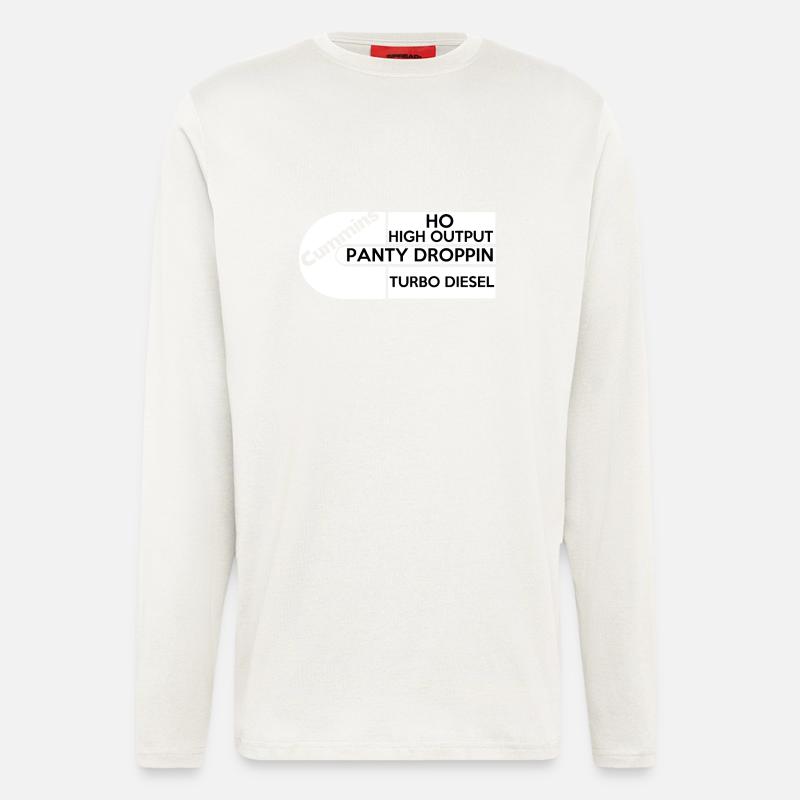 Cummins cadeau - Manches longues bio décontracté fabriqué en UE - OFF WHITE