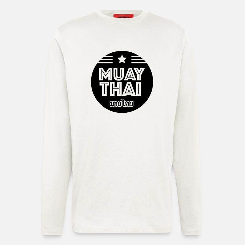 Muay Thai - Langarmshirt - made by SPREAD  - OFF WHITE