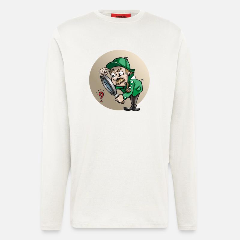Detectiv - Langarmshirt - made by SPREAD  - OFF WHITE