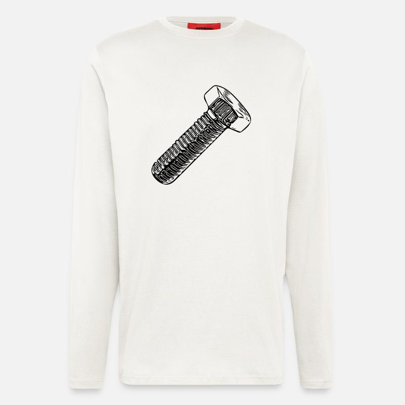 Werkstattschrauber Schraube Ersatzteil - Langarmshirt - made by SPREAD  - OFF WHITE