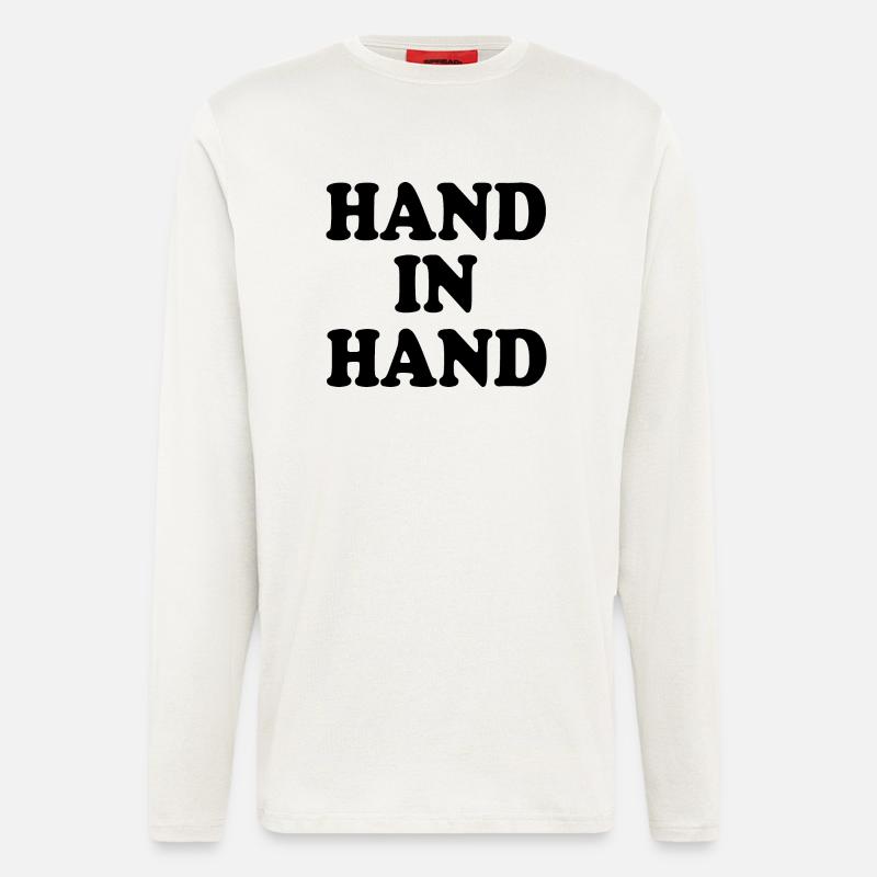 Hand in hand - Langarmshirt - made by SPREAD  - OFF WHITE