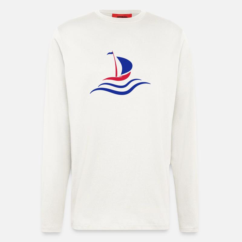 Segelboot - Langarmshirt - made by SPREAD  - OFF WHITE