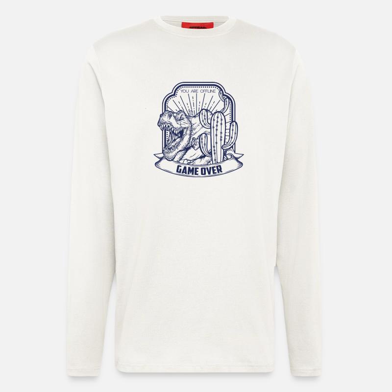 T Rex - Langarmshirt - made by SPREAD  - OFF WHITE