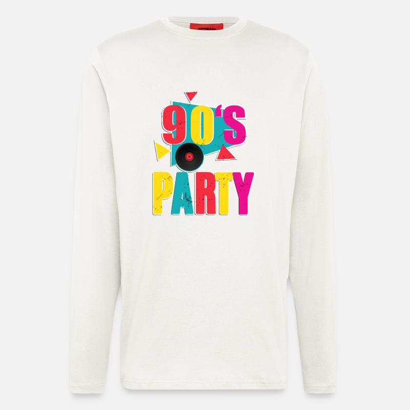 90s Party - Langarmshirt - made by SPREAD - OFF WHITE