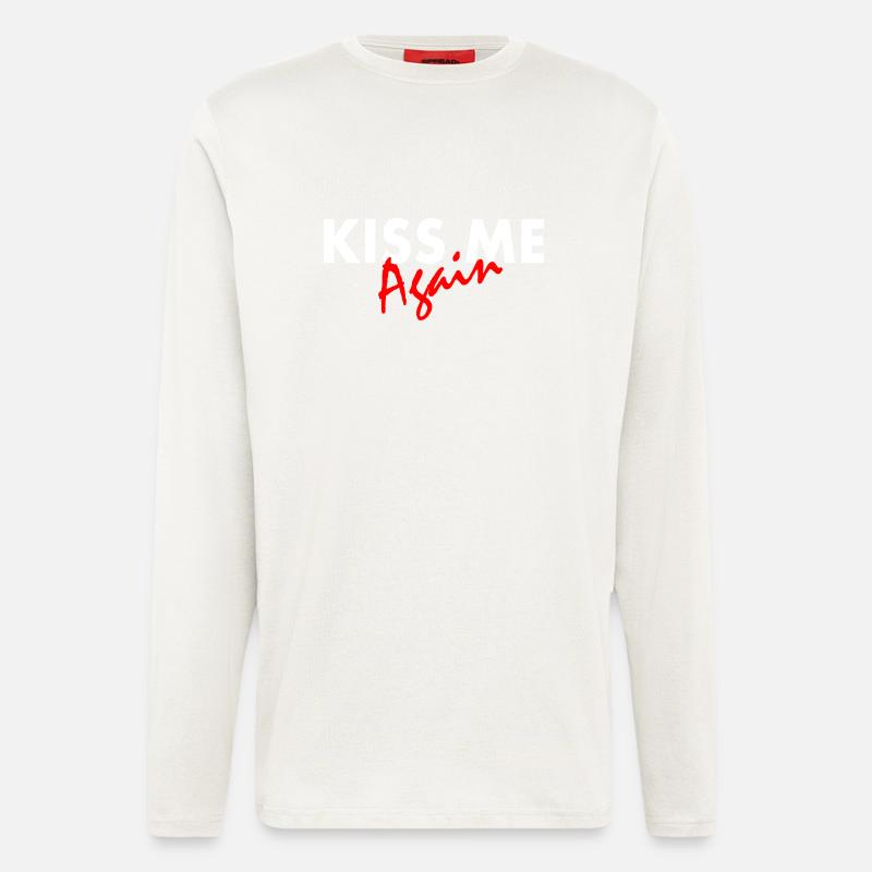 Kiss me again - Longsleeve - made by SPREAD  - OFF WHITE