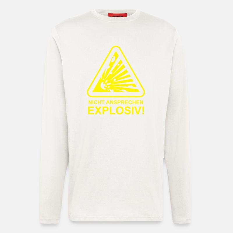 Nicht ansprechen Explosiv! - Langarmshirt - made by SPREAD  - OFF WHITE