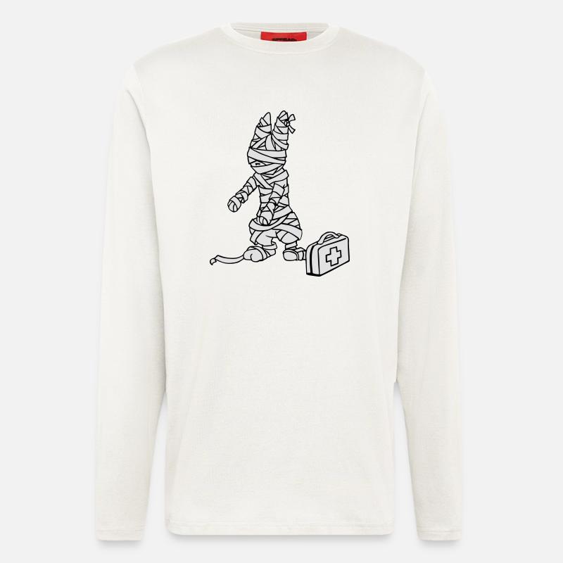 Erste Hilfe Bunny - Langarmshirt - made by SPREAD  - OFF WHITE