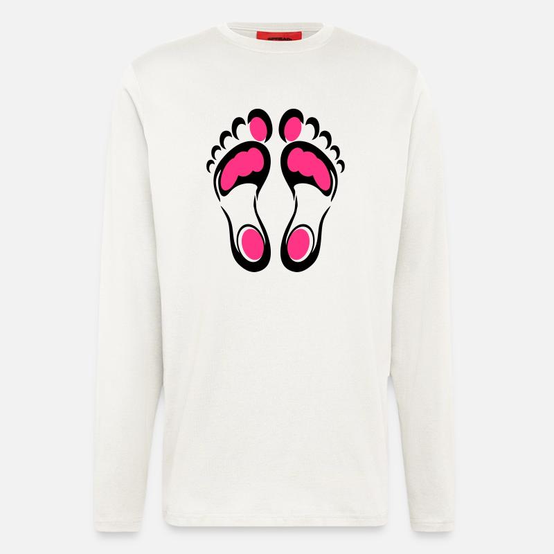 Feet Reflex - Langarmshirt - made by SPREAD  - OFF WHITE