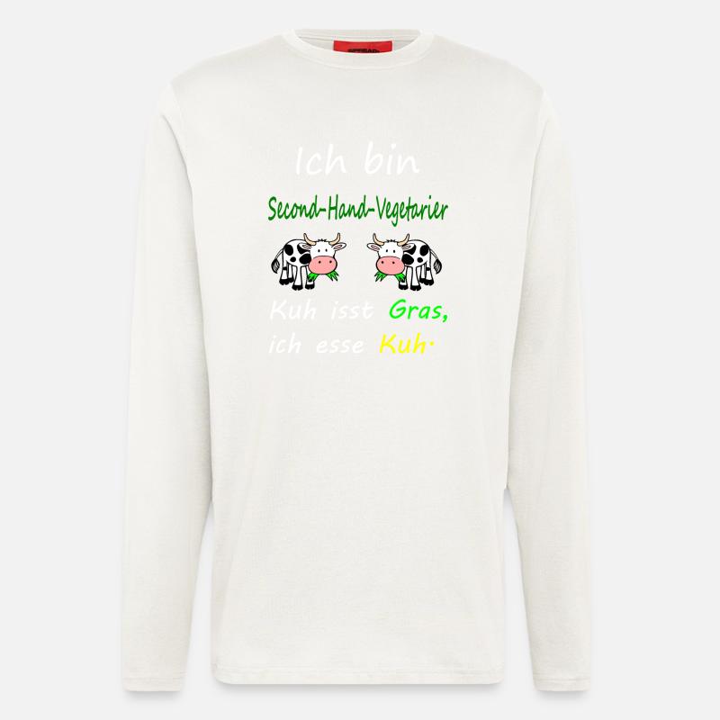 Kuh - Langarmshirt - made by SPREAD - OFF WHITE