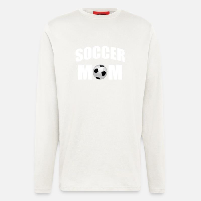Soccer mère mère - Manches longues bio décontracté fabriqué en UE - OFF WHITE