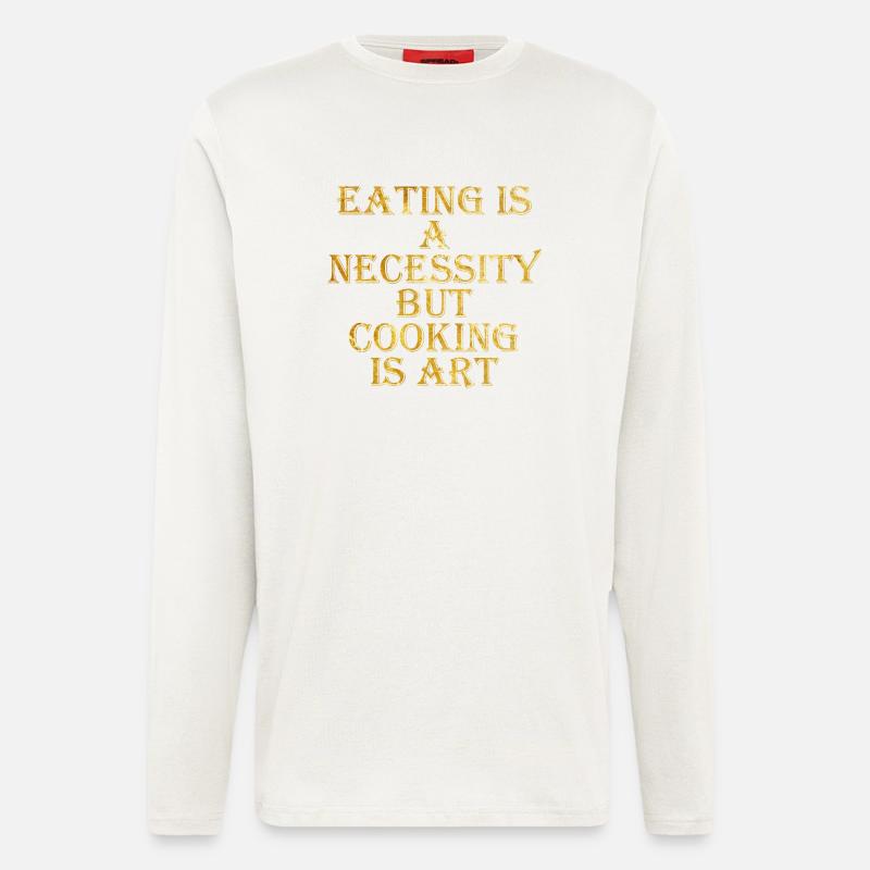 Cooking is Art - Langarmshirt - made by SPREAD  - OFF WHITE