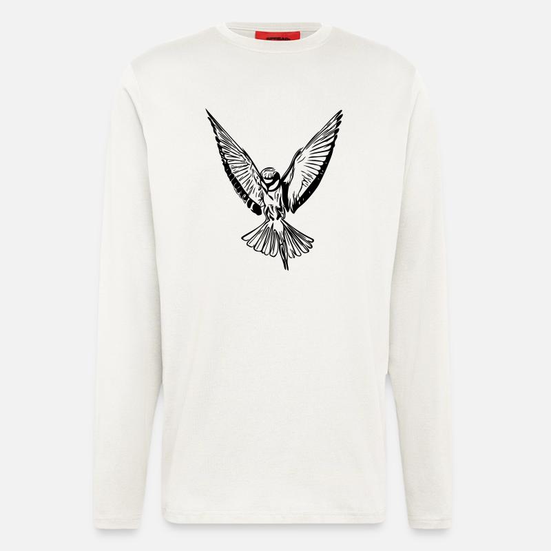 Vogel - Langarmshirt - made by SPREAD  - OFF WHITE