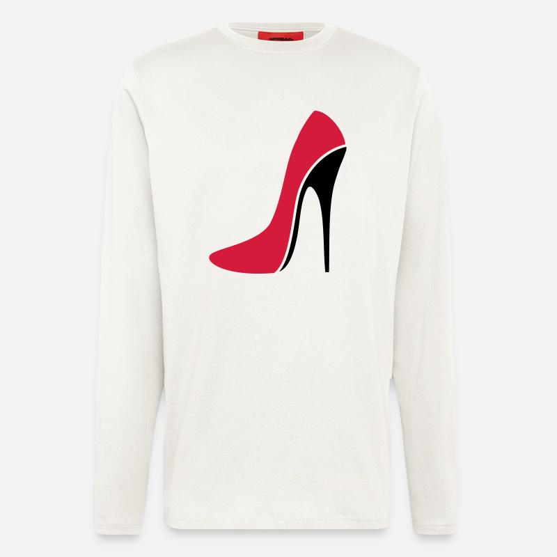 Sexy Stiletto / High Heel - three - Longsleeve - made by SPREAD  - OFF WHITE