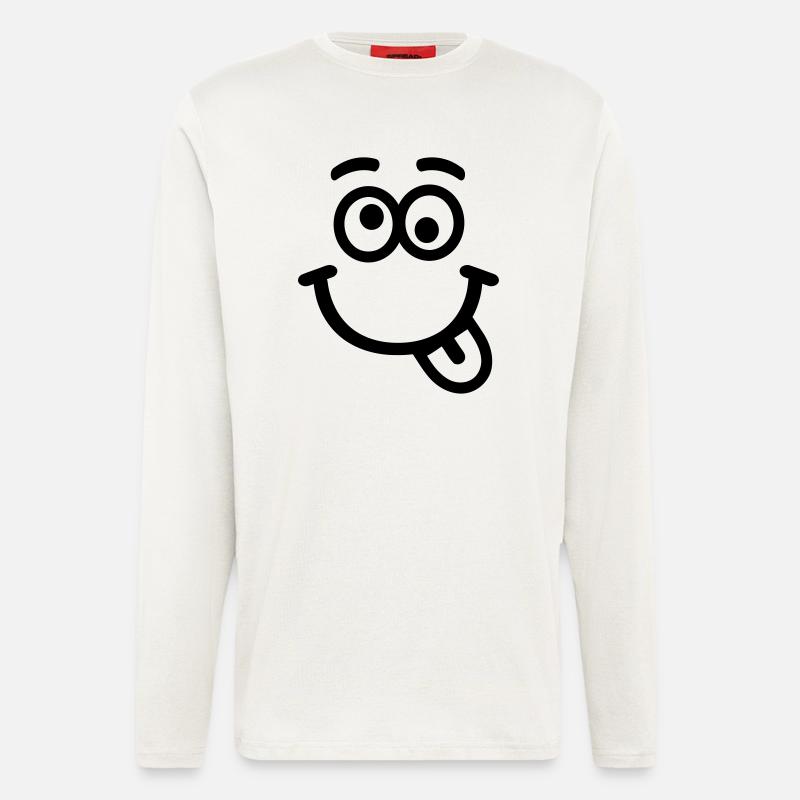 Smiley - Langarmshirt - made by SPREAD  - OFF WHITE