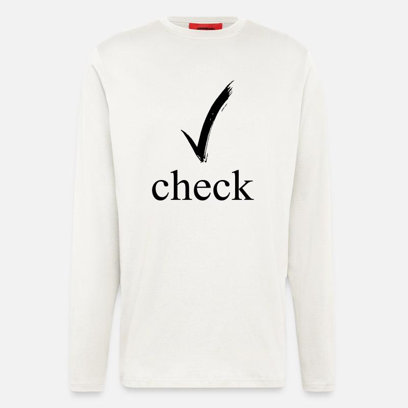 check - Langarmshirt - made by SPREAD  - OFF WHITE