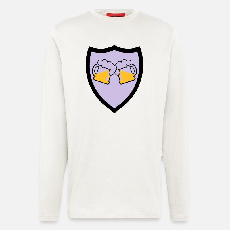 Beer Emblem 3c - Longsleeve - made by SPREAD  - OFF WHITE