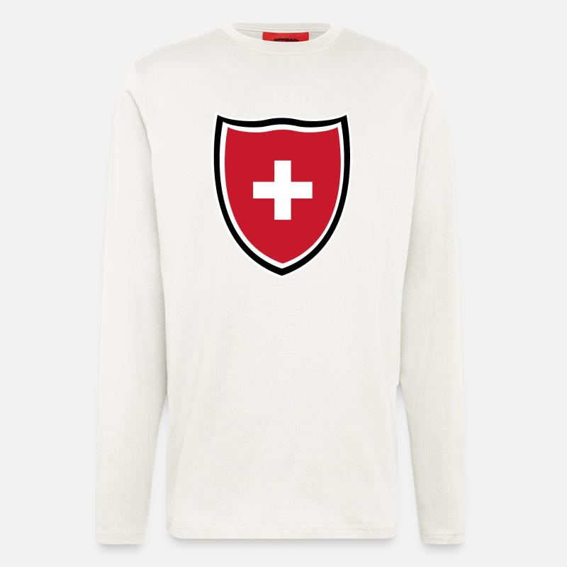Schweiz - Langarmshirt - made by SPREAD - OFF WHITE
